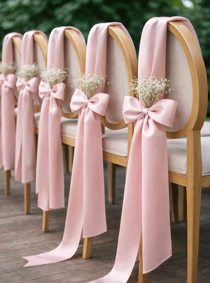 Tamna čokolada u tabli ukrašena nježno ružičastom satenskom mašnom na kamenoj podlozi.